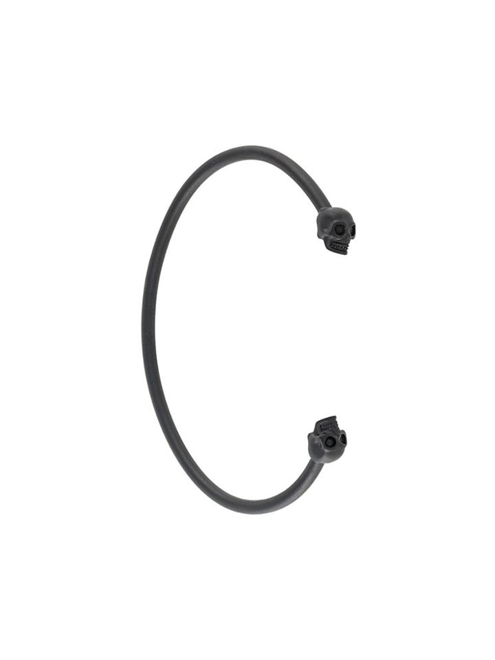 Alexander Mcqueen Skull Cuff Bracelet - Black