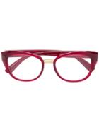 Dolce & Gabbana Eyewear Cat-eye Frame Glasses - Red