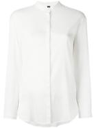 Eleventy Blouse With Discreet Front Fastening - White