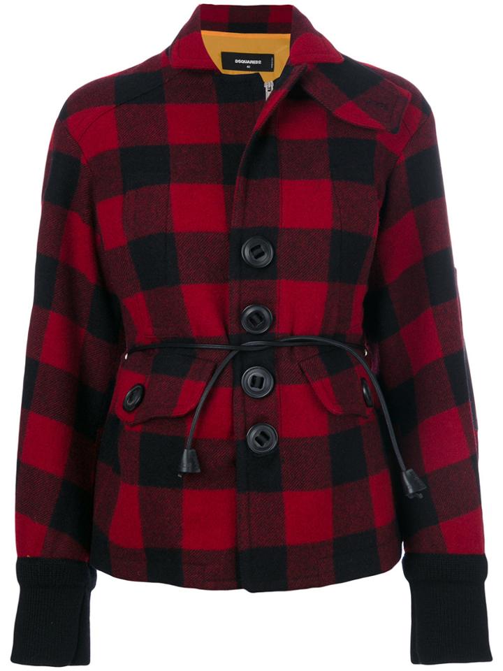 Dsquared2 Tartan Jacket - Black