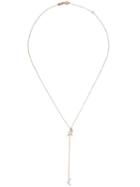 Kismet By Milka 14kt Rose Gold Struck Star Chain Moon Lariat Diamond