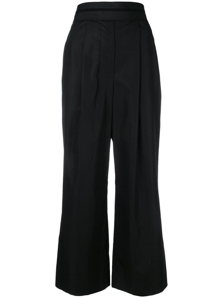 Alexander Wang Deconstructed Cropped Trousers - Black