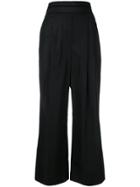 Alexander Wang Deconstructed Cropped Trousers - Black