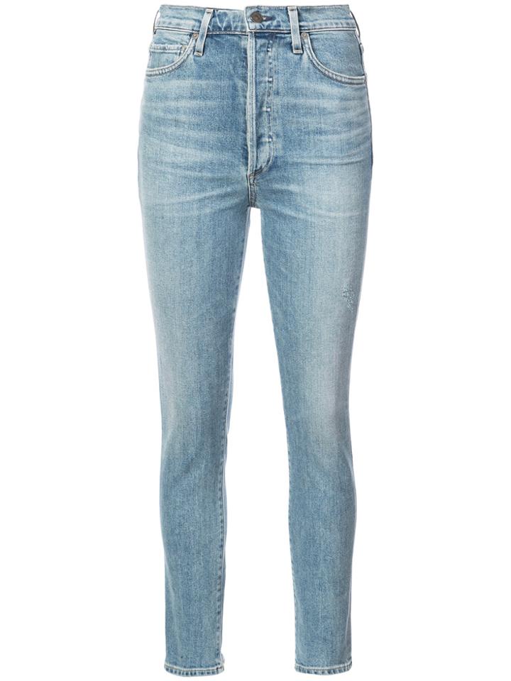 Citizens Of Humanity High Rise Skinny Jeans - Blue