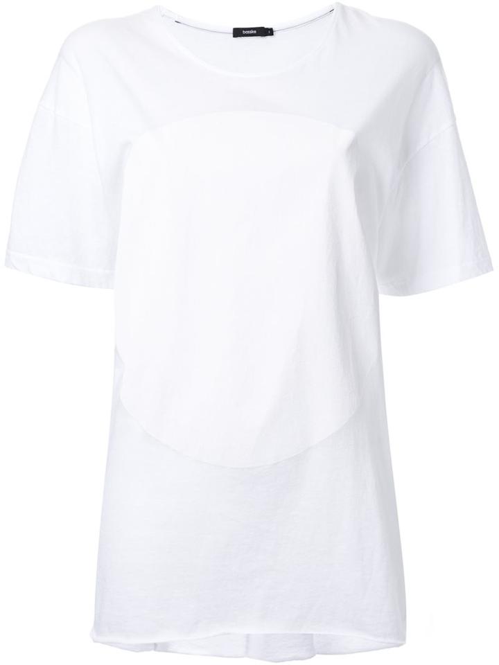 Bassike Tonal Dot T-shirt, Women's, Size: 10, White, Organic Cotton