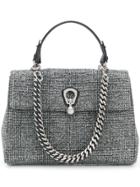Ermanno Scervino Pearl Detail Tote - Grey