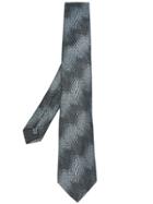 Lanvin Snake Effect Print Tie - Grey