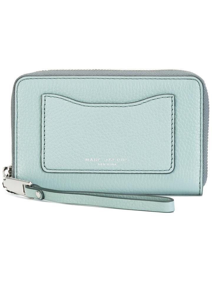 Marc Jacobs Recruit Zip Phone Wristlet Purse, Women's, Blue, Leather