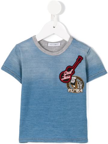 Dolce & Gabbana Kids Jazz T-shirt, Boy's, Size: 18-24 Mth, Blue