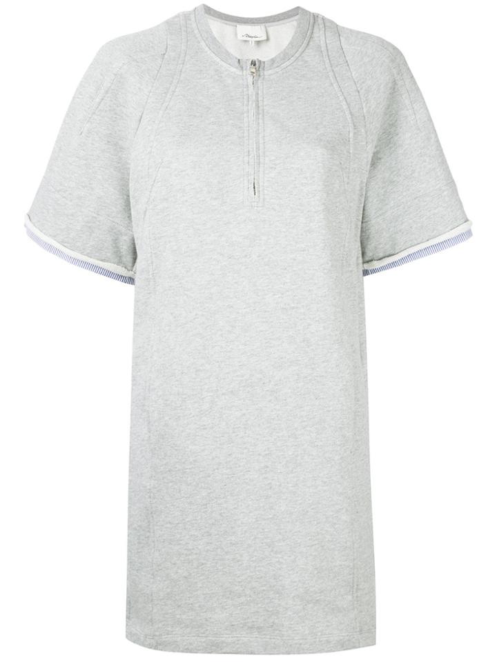 3.1 Phillip Lim Terry Tunic Dress - Grey