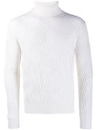 Canali Roll Neck Sweater - White