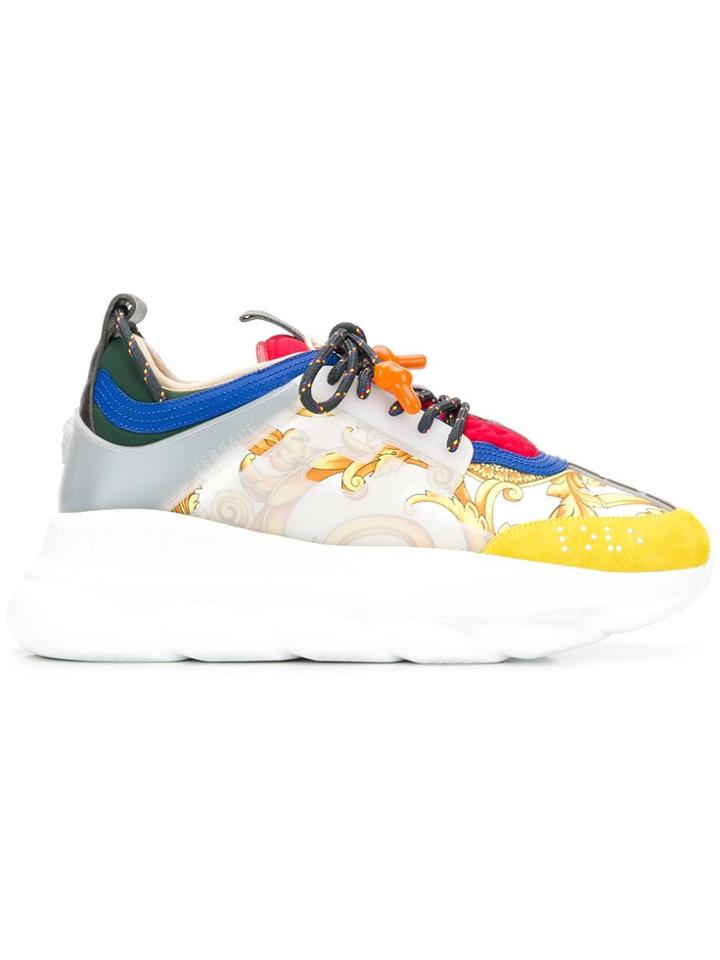 Versace Chunky Low-top Sneakers - White