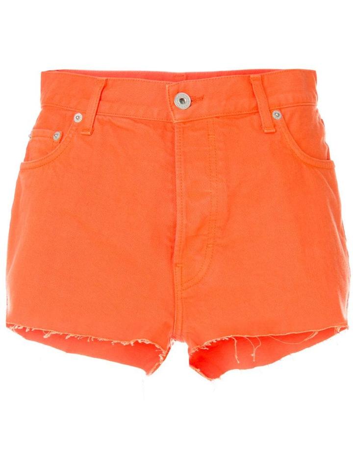 Heron Preston Raw Edge Short Shorts - Yellow