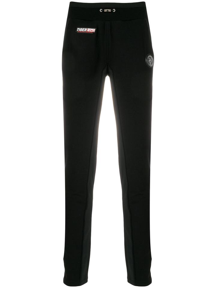Plein Sport High Rise Track Pants - Black