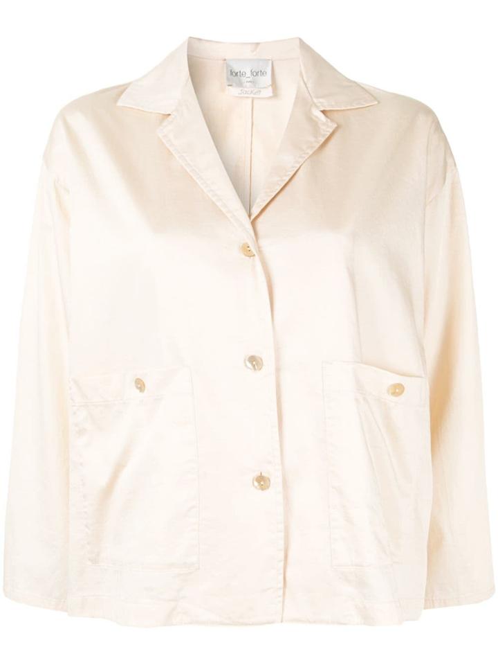 Forte Forte Classic Fitted Jacket - Orange