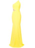 Alex Perry Cut-out Detail Gown - Yellow & Orange