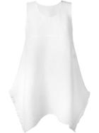 Issey Miyake Cauliflower Oversized Tank Top, Women's, White, Polyester