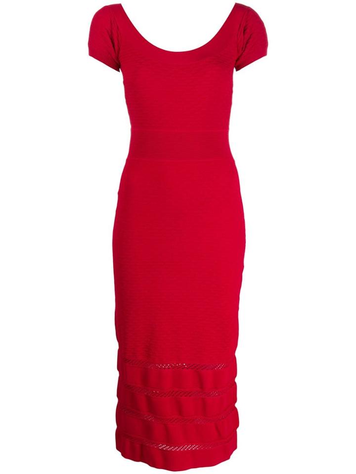 Temperley London Kasha Knit Dress - Red