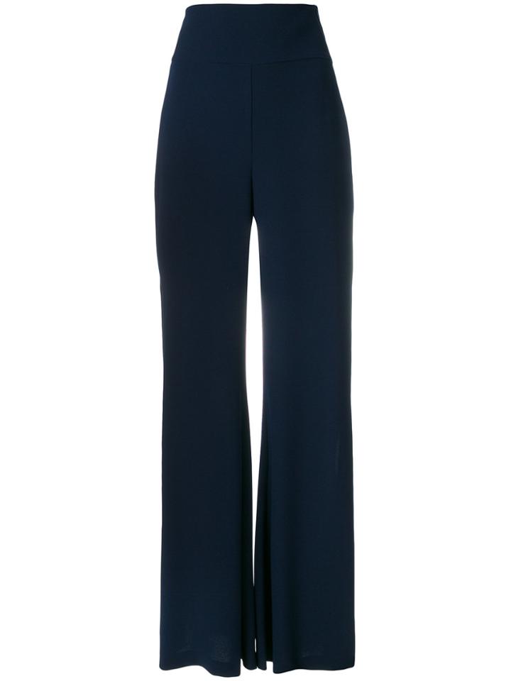 Pinko High Slit Flared Trousers - Blue