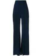 Pinko High Slit Flared Trousers - Blue