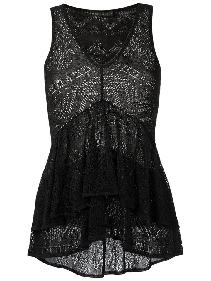 Knit Blouse - Women - Acrylic/lurex/viscose - M, Black, Acrylic/lurex/viscose, Cecilia Prado