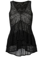 Knit Blouse - Women - Acrylic/lurex/viscose - M, Black, Acrylic/lurex/viscose, Cecilia Prado