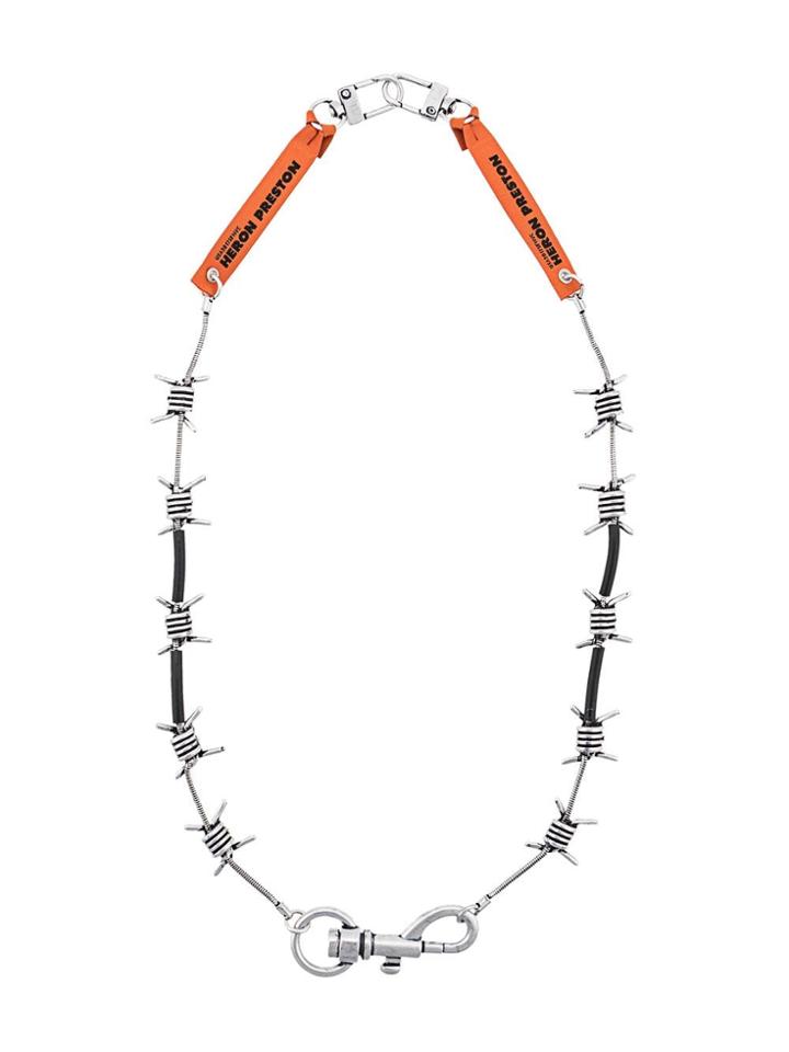 Heron Preston Barbwire Necklace - Silver