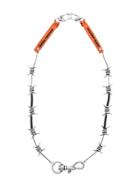 Heron Preston Barbwire Necklace - Silver