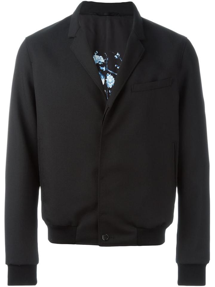 Alexander Mcqueen Notched Lapel Bomber Jacket
