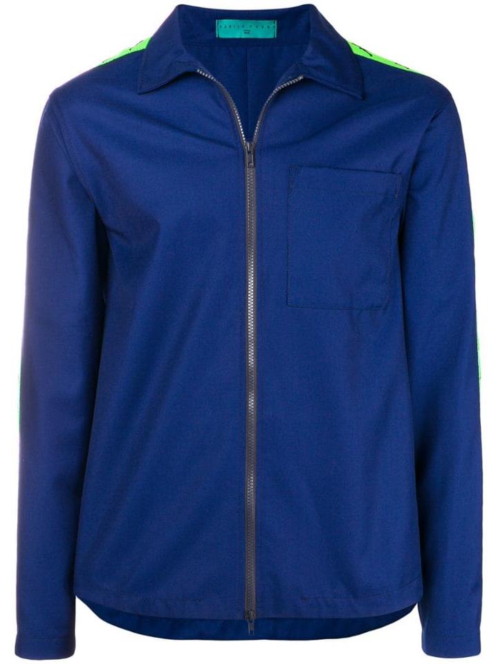 Kappa Danilo Paura X Kappa Logo Stripe Zipped Sweatshirt - Blue