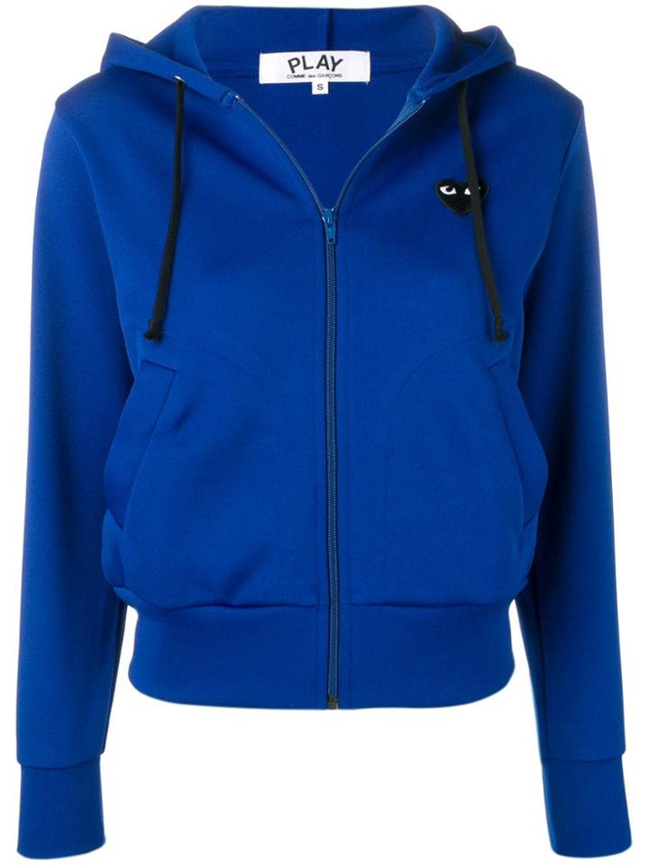 Comme Des Garçons Play Slim Fit Hoodie - Blue