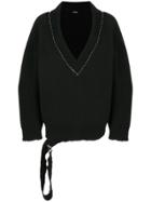 Raf Simons Oversized Distressed Jumper - Black