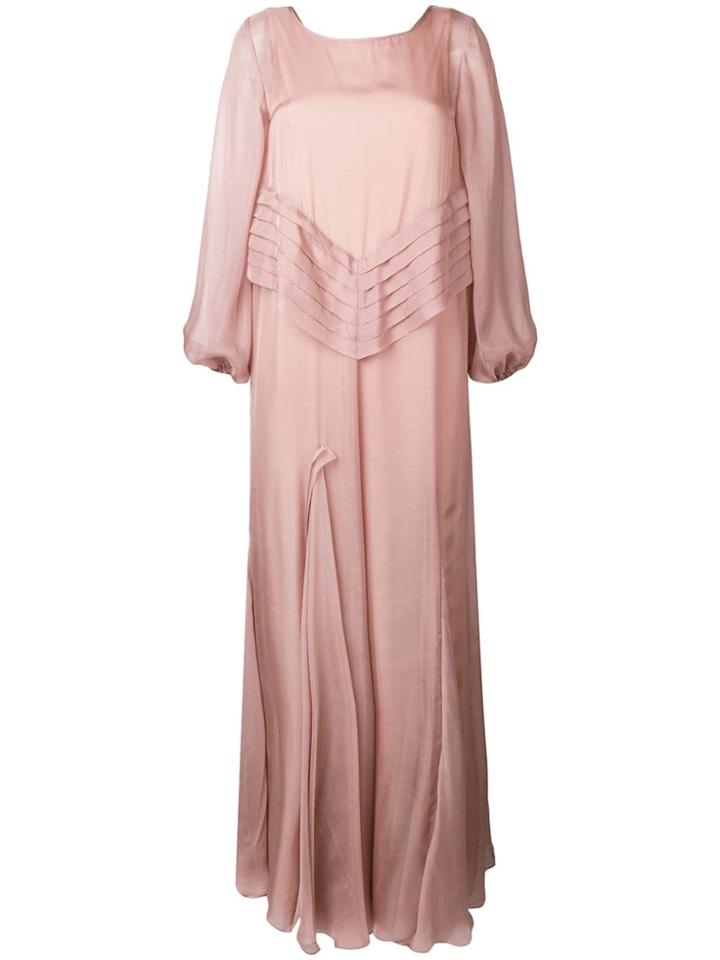 Irina Schrotter Flared Maxi Dress - Neutrals