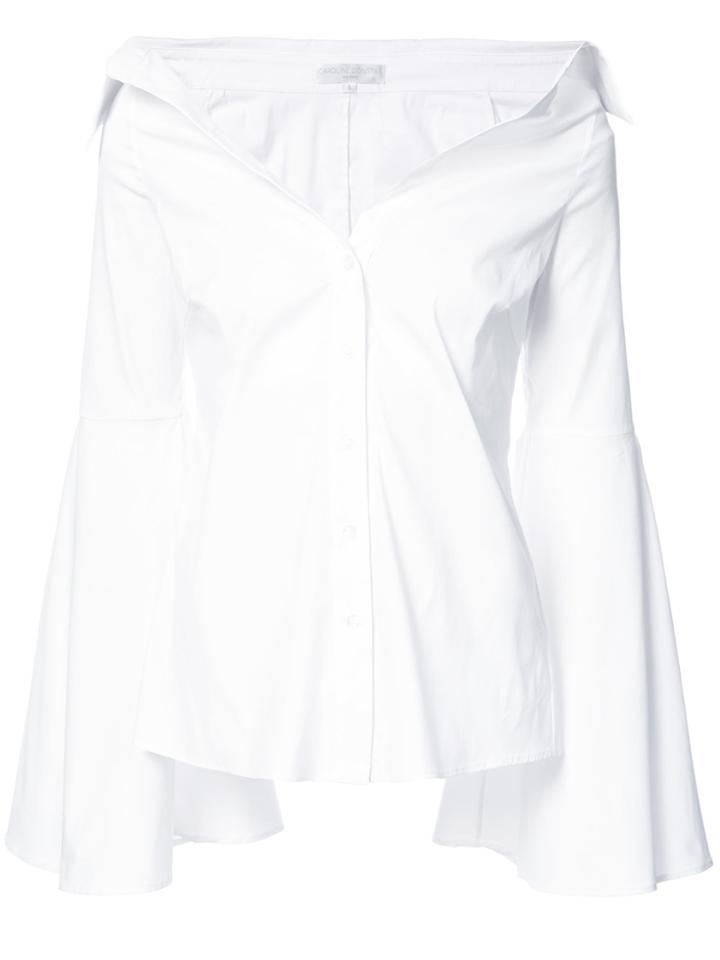 Caroline Constas Peplum Shirt - White