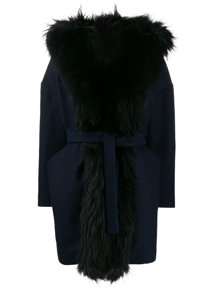 Ava Adore California Hooded Coat - Blue