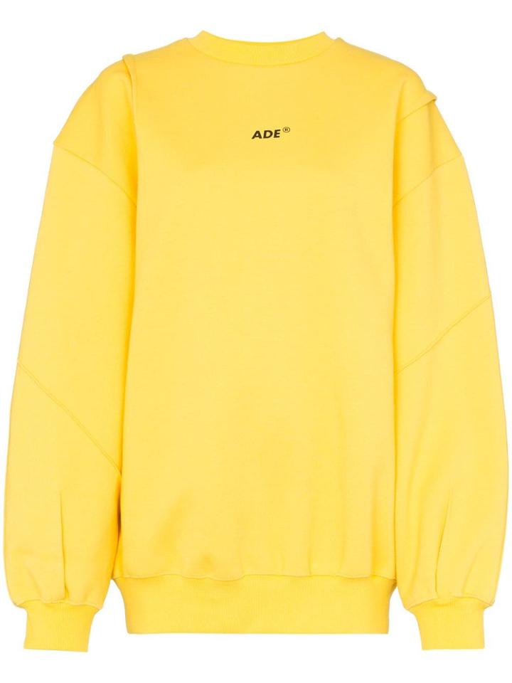 Ader Error Small Front Logo Sweatshirt - Yellow