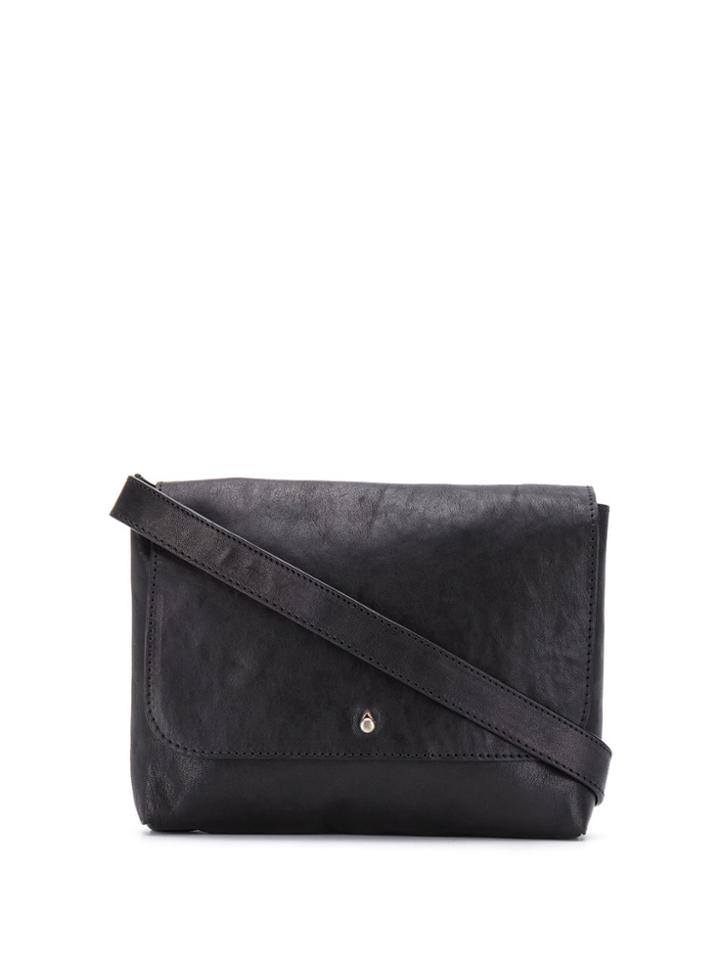Ann Demeulemeester Burnished Shoulder Bag - Black