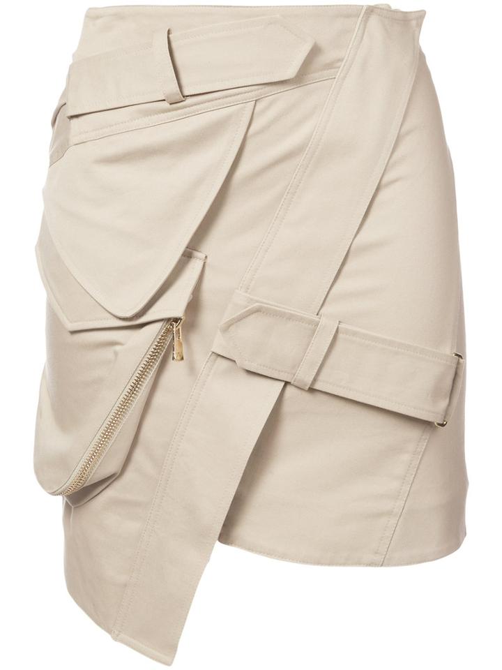 Mini Skirt - Women - Cotton - 40, Nude/neutrals, Cotton, Alexandre Vauthier