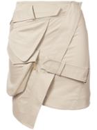 Mini Skirt - Women - Cotton - 40, Nude/neutrals, Cotton, Alexandre Vauthier