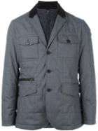 Hackett 'mayfair' Zip Out Jacket, Men's, Size: Medium, Grey, Cotton/polyamide/polyester/sheep Skin/shearling
