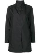 Fay Metal Hook Car Coat - Black