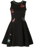 Philipp Plein Branded Patch Dress - Black