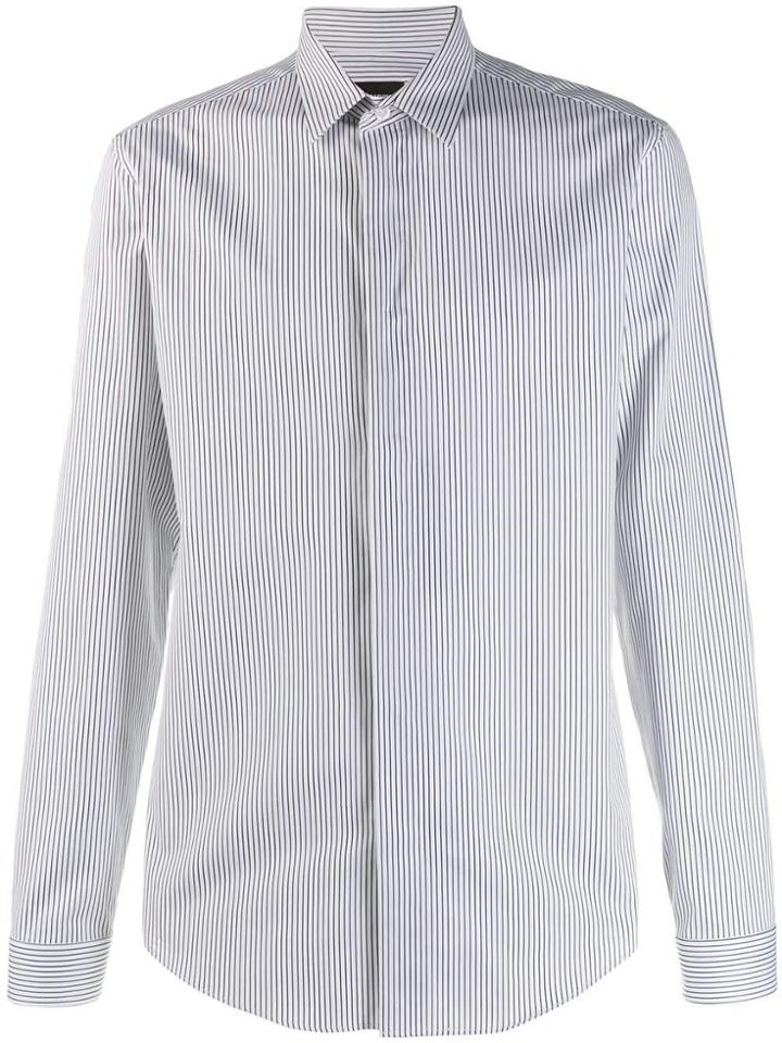 Emporio Armani Classic Striped Shirt - White