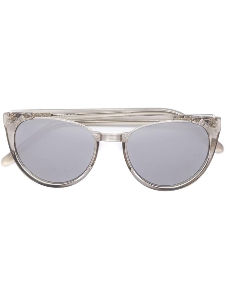 Linda Farrow '136 C32' Sunglasses - Metallic