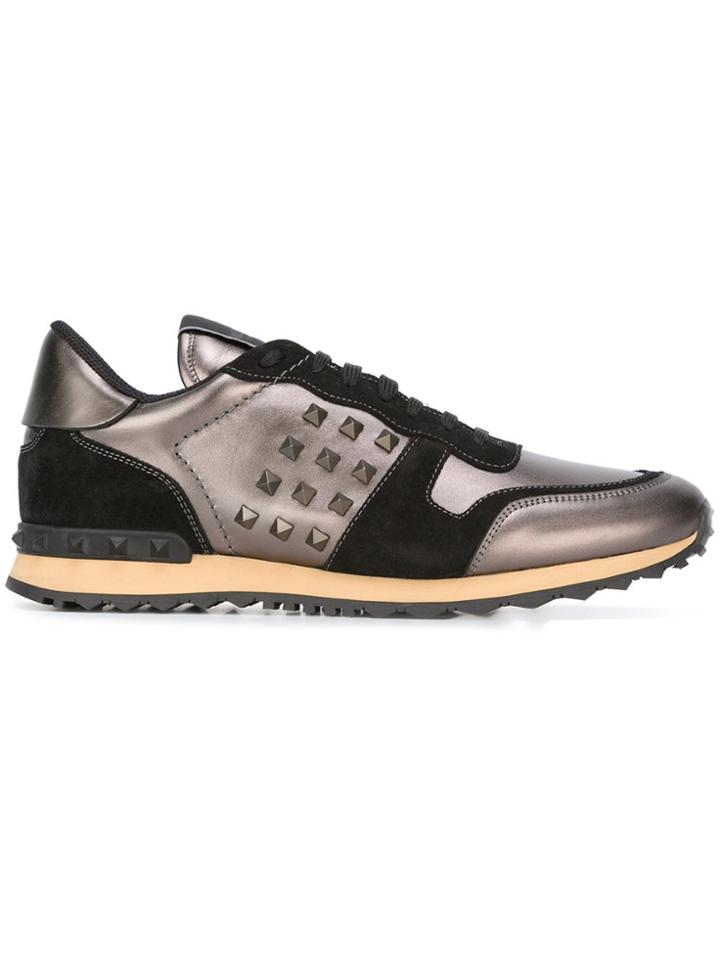 Valentino Valentino Garavani 'rockstud' Sneakers - Metallic