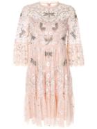 Needle & Thread Dragonfly Garden Midi Dress - Pink