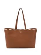 Valentino Studded Shopping Bag - Brown