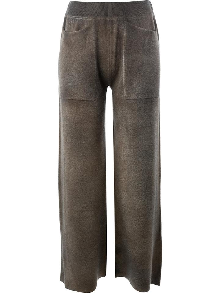 Avant Toi Wide Leg Trousers - Brown