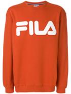 Fila Logo Print Sweatshirt - Yellow & Orange