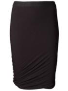 T By Alexander Wang Twist Skirt, Women's, Size: Small, Black, Modal/spandex/elastane/polyester/polyurethane